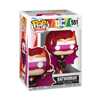 Figura vinil Batwoman Funko Pop! número 551 em embalagem