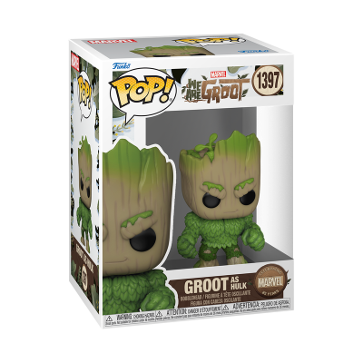 Figura Funko Pop! Groot as Hulk na caixa