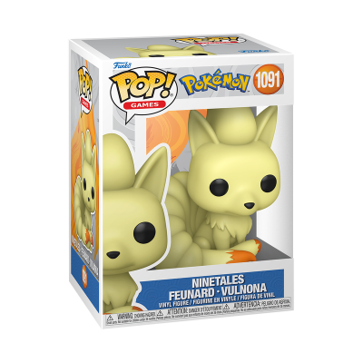 Figura Funko Pop! Pokémon Ninetales número 1091 na embalagem