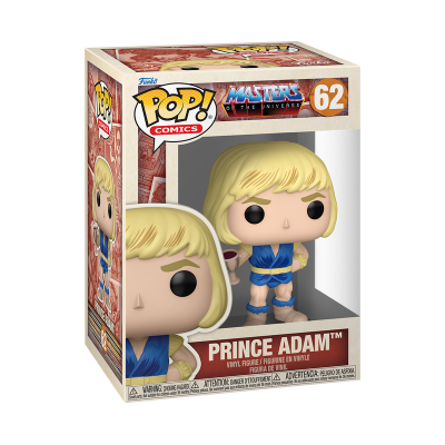 Figura Funko Pop Comics Prince Adam número 62 na caixa