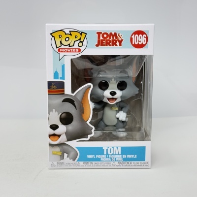 Figura Funko Pop Tom de Tom & Jerry em caixa branca com detalhes coloridos