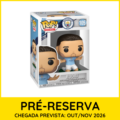 Figurine Funko Pop Rodri do Manchester City em embalagem de pré-reserva