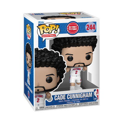 Figura de vinil Funko Pop! Cade Cunningham Detroit Pistons na embalagem