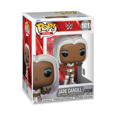 Figura Funko Pop! de Jade Cargill da WWE número 181 na caixa