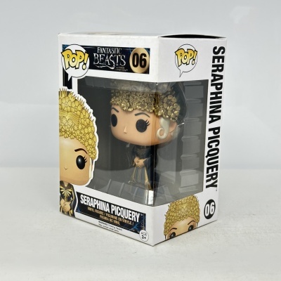 Funko Pop Seraphina Picquery número 06 da série Fantastic Beasts na caixa