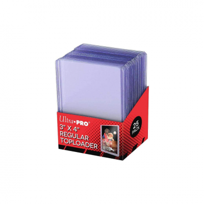 Conjunto de 25 protetores de cards Ultra PRO em plástico transparente