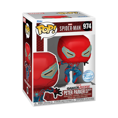 Funko Pop Spider-Man Peter Parker Velocidade 974 em caixa