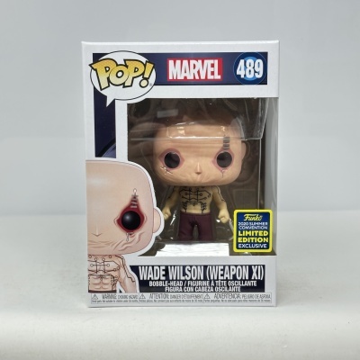 Funko Pop! Wade Wilson (Weapon XI) Marvel nº 489 em caixa