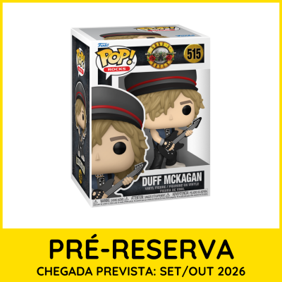 Funko Pop Rocks Duff McKagan com guitarra e chapéu