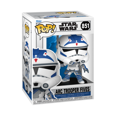 Figura Funko POP! ARC TROOPER FIVES Star Wars nº 851 em embalagem