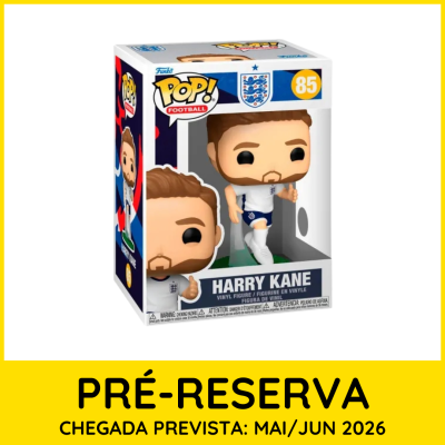 Funko Pop! Figura de Vinil do jogador Harry Kane no estojo de embalagem