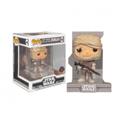 Figura Funko Pop! Dengar Star Wars com caixa e base cinzenta