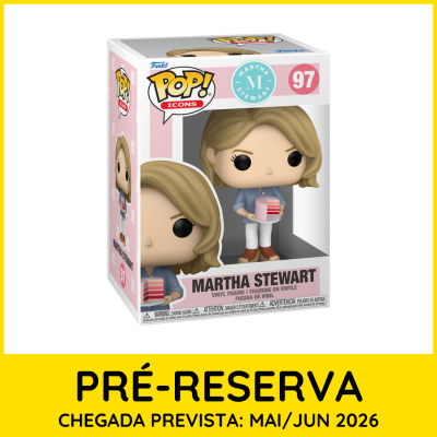 Figura Funko Pop! Martha Stewart número 97 com bolo na caixa