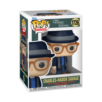 Funko Pop! Charles-Haden Savage da série Only Murders in the Building, figura de vinil na caixa número 1726.
