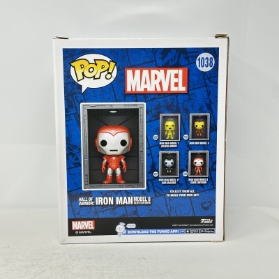 Caixa Funko Pop! Marvel Hall of Armor Iron Man Model 8 Silver Centurion
