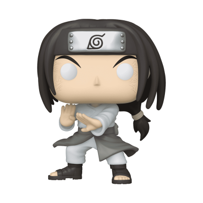 Boneco Funko Pop de personagem Naruto com faixa de metal da Vila da Folha e roupa cinza