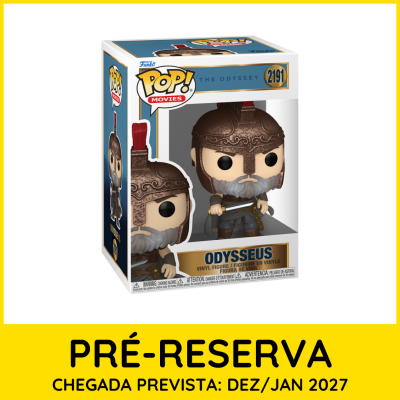 Figura Funko Pop de Ulisses na caixa com texto em português