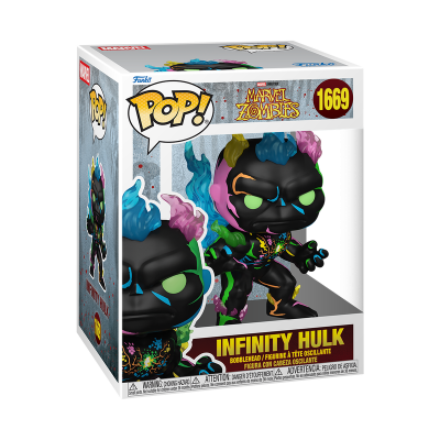 Figura Funko Pop! Marvel Zombies Infinity Hulk dentro da caixa