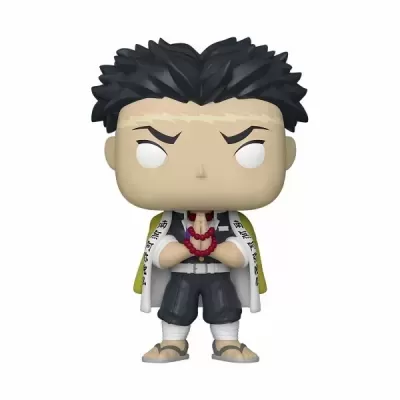 Figura Funko Pop de personagem masculino com capa branca e colar vermelho