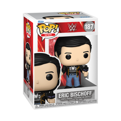Funko Pop! WWE ERIC BISCHOFF número 187 em caixa de vinil