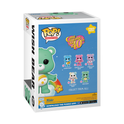 Caixa Funko Pop! WISH BEAR número 1207 com personagens de Care Bears dos anos 40