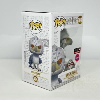 Funko Pop Harry Potter Buckbeak em caixa branca e transparente