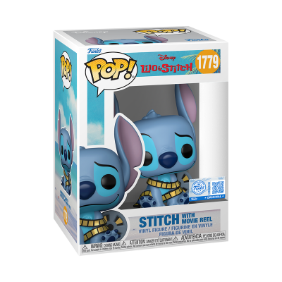 Funko POP! Stitch com carrete de filme em caixa