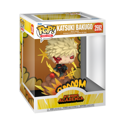 Funko Pop Deluxe Katsuki Bakugo My Hero Academia figura vinil em caixa
