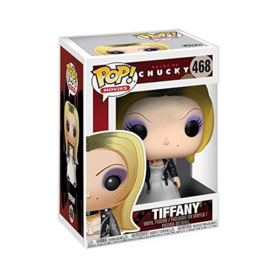 Boneco de vinil POP! Movies Tiffany do filme Bride of Chucky na caixa