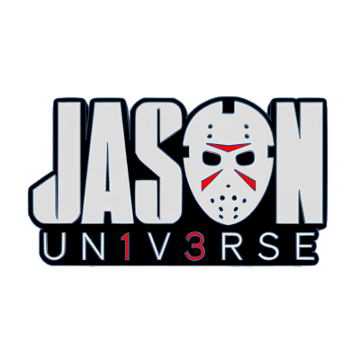 Logótipo JASON UN1V3RSE com máscara de hóquei