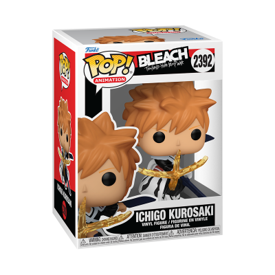 Figura Funko Pop Ichigo Kurosaki da série Bleach na embalagem