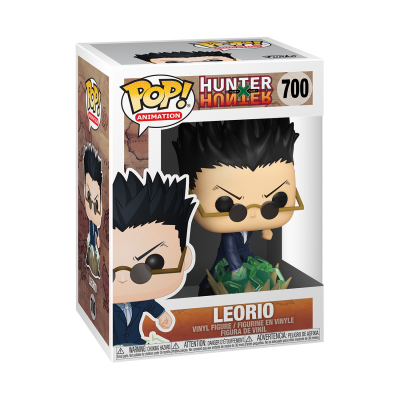 Figura Pop! Animation Leorio Hunter x Hunter nº700 com óculos e notas verdes
