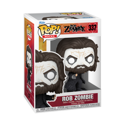 Figura Funko Pop! Rocks Rob Zombie nº 337 em caixa transparente