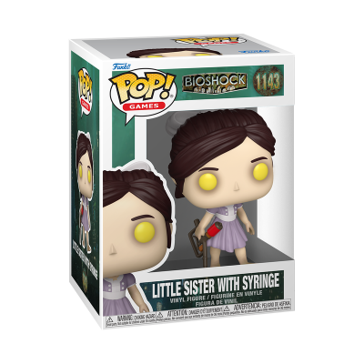 Figura Funko Pop! Little Sister with Syringe BioShock em caixa