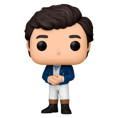 Figura Funko Pop de personagem masculino vestido azul e branco
