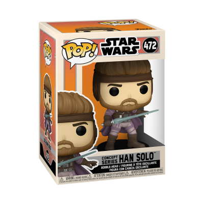 Figura Funko Pop Han Solo Concept Series Star Wars 472 na caixa