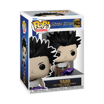 Boneco Funko Pop Yami da animação Black Clover na caixa original