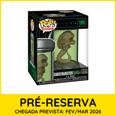 Funko Pop Figura Chestburster do filme Alien 1988 em caixa preta e verde