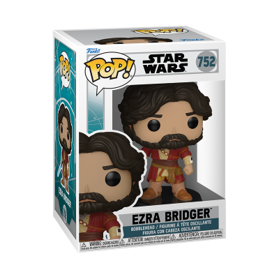 Figura Funko Pop! de Ezra Bridger da coleção Star Wars na caixa