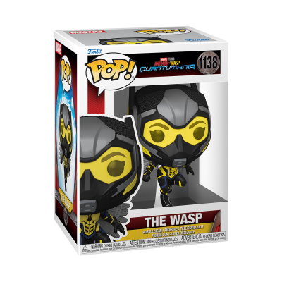 Figura Funko Pop! The Wasp da coleção Ant-Man and the Wasp Quantumania, na caixa