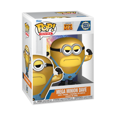 Figura Funko Pop! Mega Minion Dave Despicable Me 4 de vinil na caixa