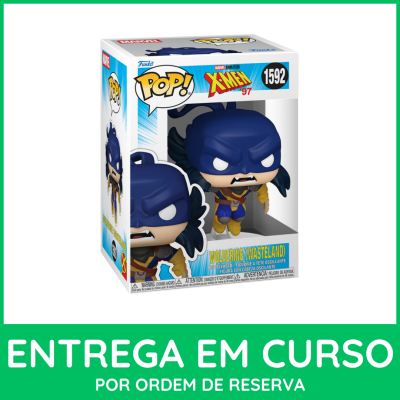 Boneco Funko Pop! Wolverine em caixa branca e transparente