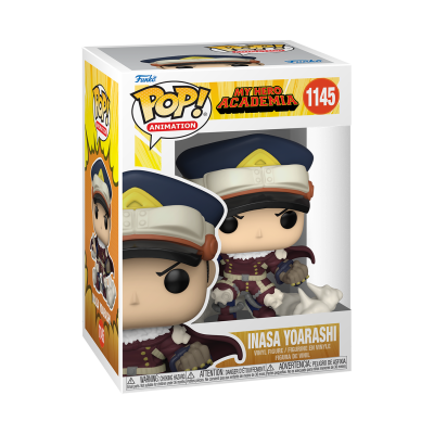 Figura Funko Pop! Inasa Yoarashi My Hero Academia Nº1145 em caixa colorida