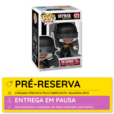 Figura Funko Pop! The Batman Who Laughs em caixa com fundo branco