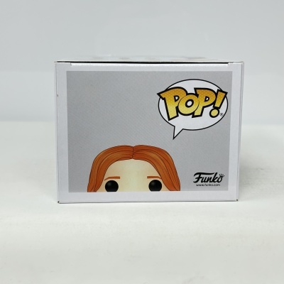 Embalagem Funko POP! com personagem ilustrado e logotipos