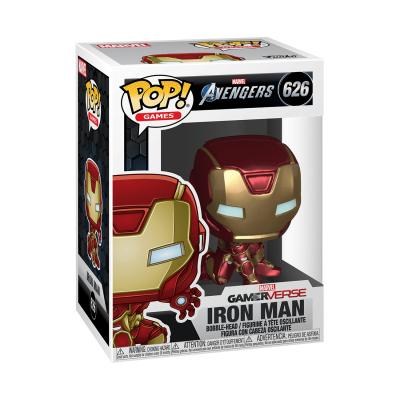 Figura Funko Pop! Marvel Avengers Iron Man nº 626 em caixa com janela