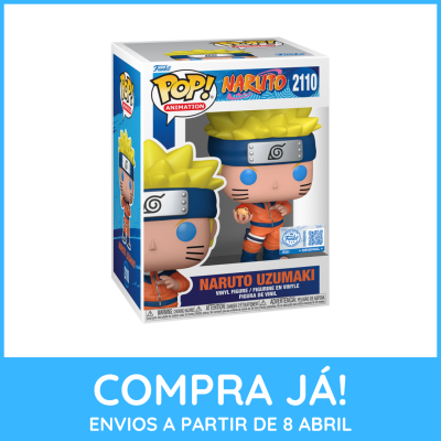 Funko Pop! Naruto Uzumaki vinil com embalagem original, cabelo amarelo e traje laranja azul