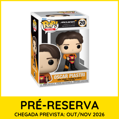Figura Funko Pop! Oscar Piastri McLaren na caixa