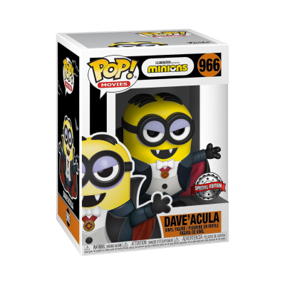 Figura Funko Pop! Dave 'Acula de vinil à venda na caixa