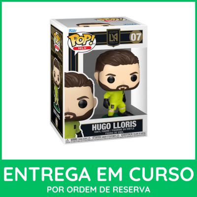 Figura Funko Pop! do jogador Hugo Lloris da MLS em caixa